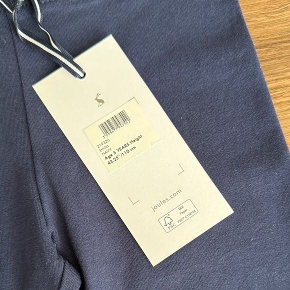 NWT Joules Rainbow Zebra Sweater & Navy Leggings - size 5 - Picture 2 of 6